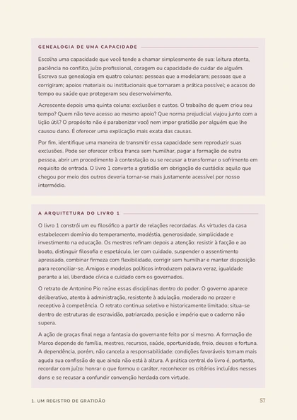 Página da nossa edição explicada de Meditações, Página física 57 da edição final em PDF